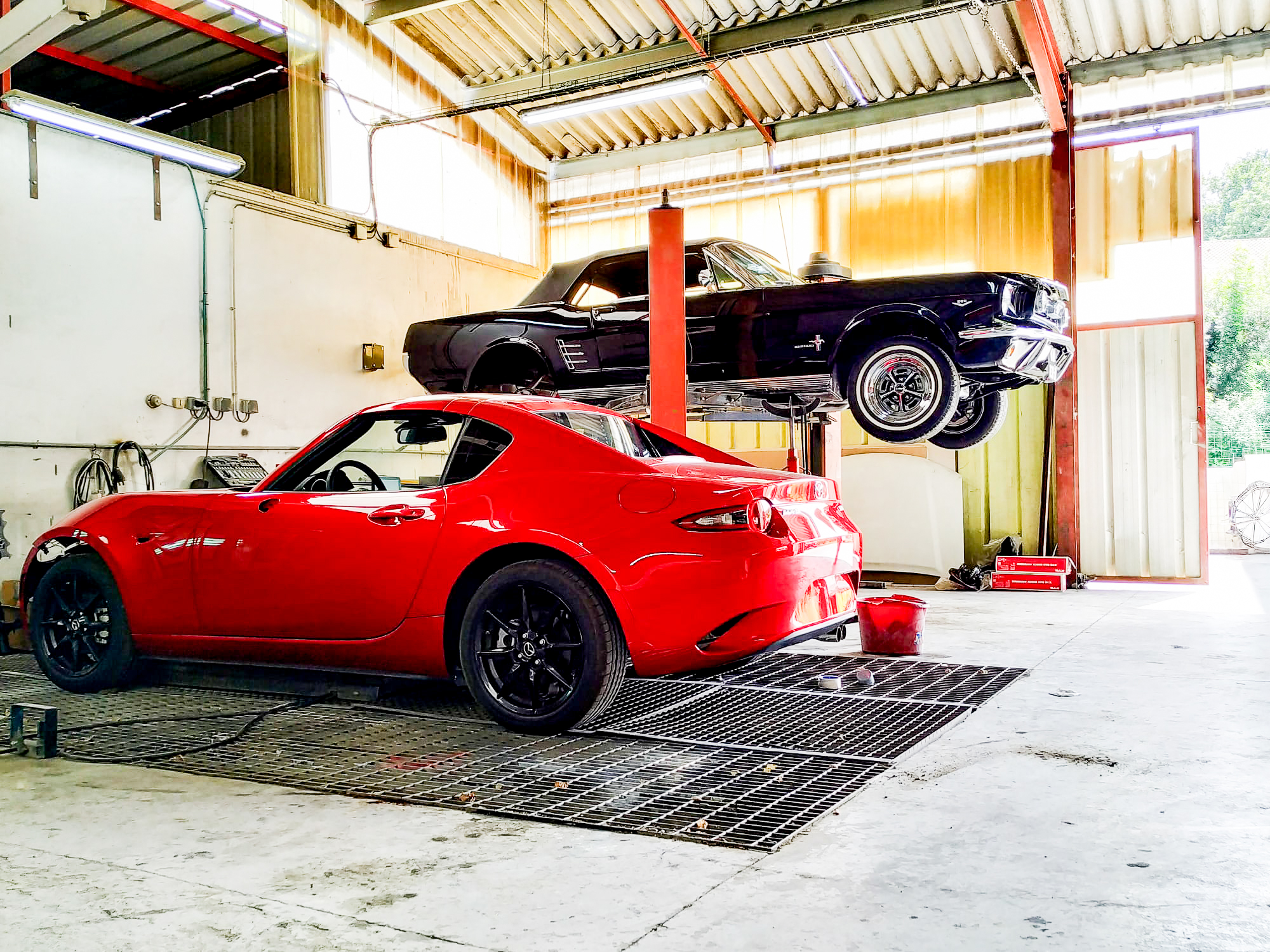 Mustang au sein de la Carrosserie Berrouet